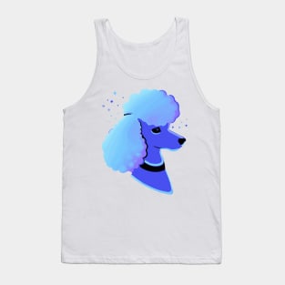 Vaporwave Poodle Dog Lover Puppy Tank Top